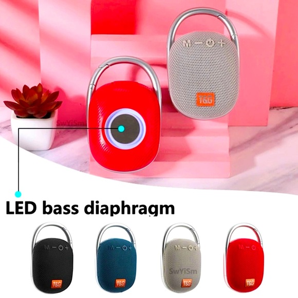 🎼 NIB New TG-321 Portable Wireless Bluetooth Speaker Blue LED - Picture 6 of 7